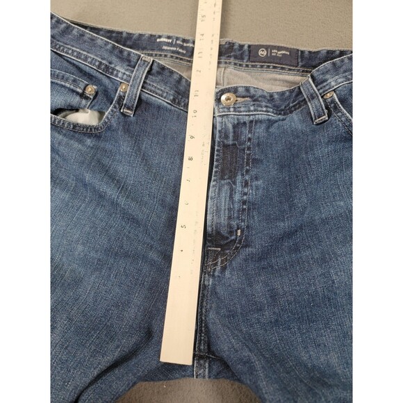 AG Everett Jeans Mens 38x34 Blue Slim Straight Japanese Fabric Stretch Denim - Picture 7 of 14